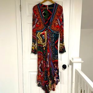 Free People rayon midi dress